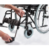 Carucior handicap cu roti pline, pliabil cu detasare rapida a rotilor Ortomobil 040203