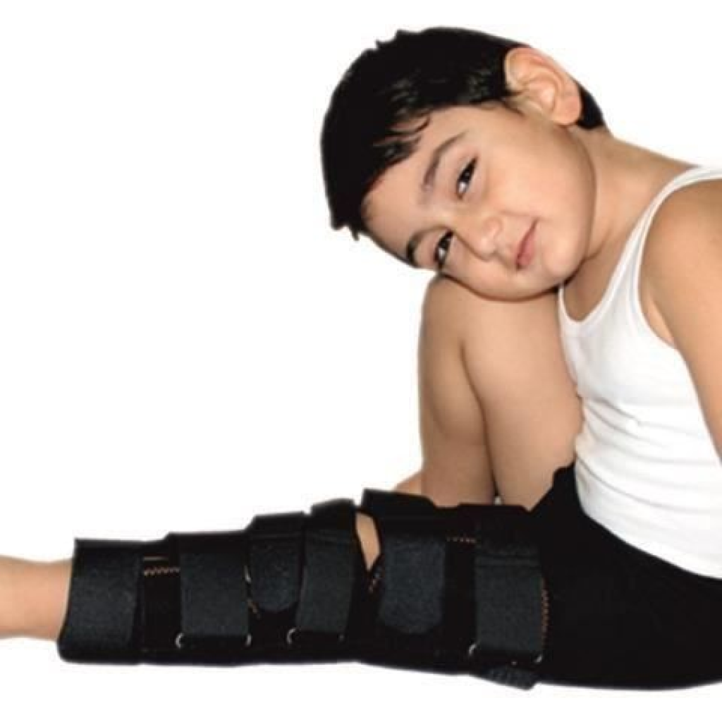 Orteza de genunchi fixa pentru copii-imobilizator genunchi 25cm BRK1025