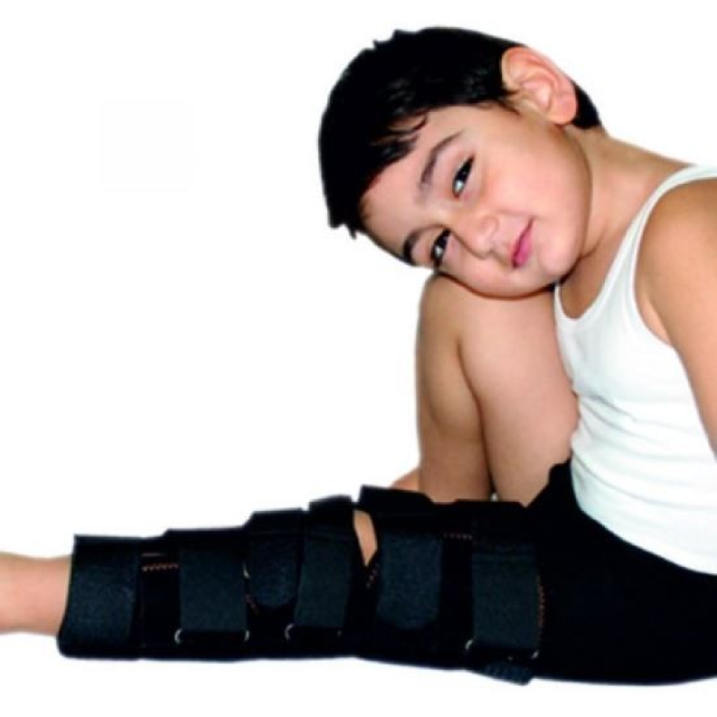 Orteza de genunchi fixa pentru copii-imobilizator genunchi 20cm BRK1020